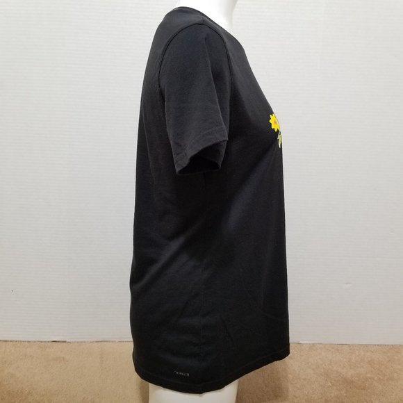 Adidas shirt Large floral linear print logo graphic The Go-To Performance Tee - Picture 4 of 10